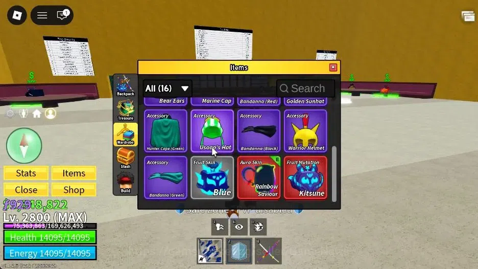 Roblox Accounts Blox Fruit |MAX Lv2800| 1,8M Beli 929 Frag| 2 Myth image 4