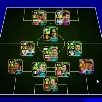 eFootball Accounts Legends & Iconic Players Android|Big Time Lionel Messi|25 Epic Fabio Cannavaro,Francesco Totti,Franz