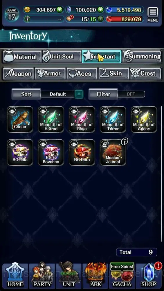 Last Cloudia Accounts GLOBAL|Rank 17|100K Crystal|Top Tier Unit [Demon L image 10