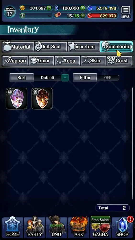 Last Cloudia Accounts GLOBAL|Rank 17|100K Crystal|Top Tier Unit [Demon L image 11