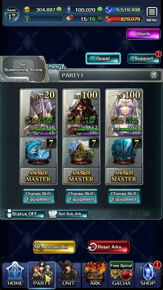 Last Cloudia Accounts GLOBAL|Rank 17|100K Crystal|Top Tier Unit [Demon L image 4