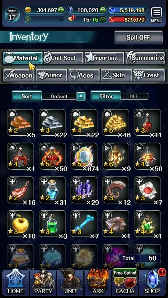 Last Cloudia Accounts GLOBAL|Rank 17|100K Crystal|Top Tier Unit [Demon L image 8