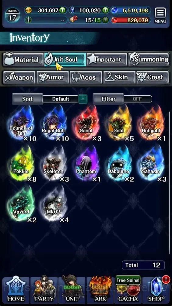 Last Cloudia Accounts GLOBAL|Rank 17|100K Crystal|Top Tier Unit [Demon L image 9