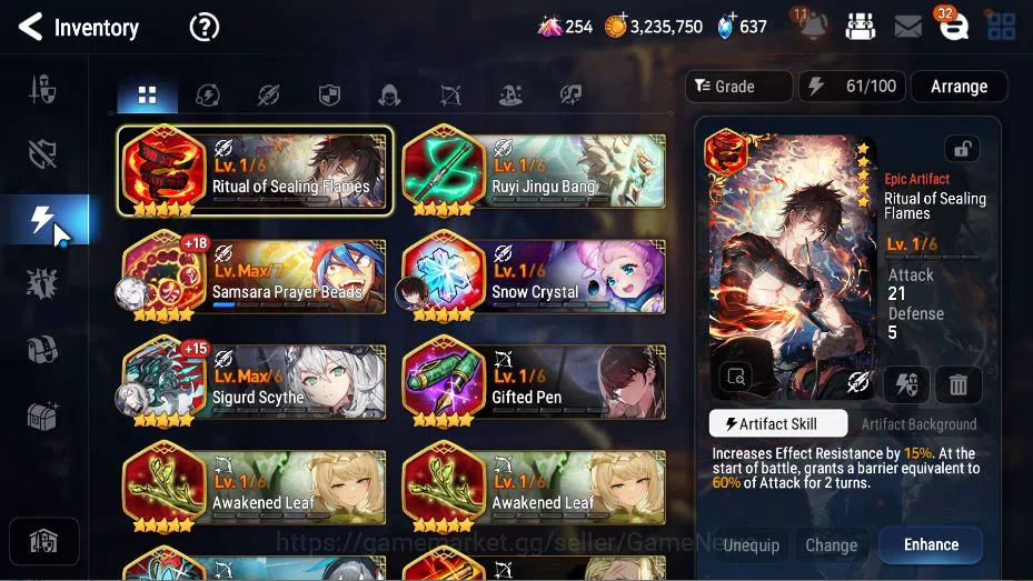 Epic Seven Accounts Global Unverif|NewEra|5 ML(Salome,NM Luna,LQ Charl image 9