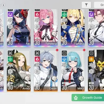 Chaos Zero Nightmare Accounts Global|Lv 30|7 SSR|Sereniel,Fei,Tiphera,Tenebria,Khalipe,Kayron,Rin|10