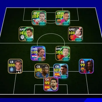 eFootball Accounts Legends & Iconic Players Mobile|PW 3161|Epic Luis Suárez, Darren Fletcher, Wayne Rooney, Rui Costa