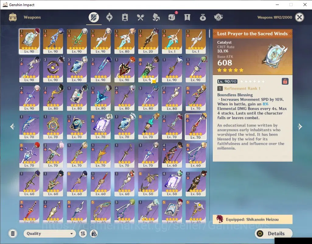 Genshin Impact Accounts ASIA|Free HSR+ZZZ(ENDGAME)|AR 60|Premium [Mavuika, image 12
