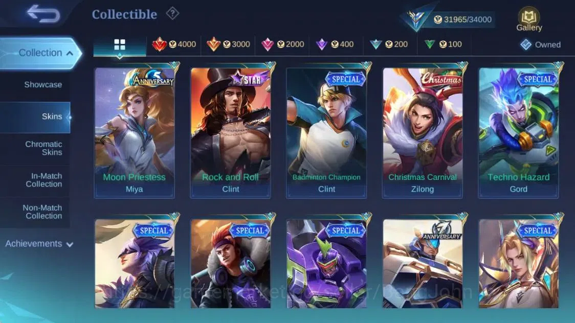 Mobile Legends: Bang Bang Accounts Global|Hero 95|Skin 174|Expert|CC Natalia|Gaara|Ep image 14