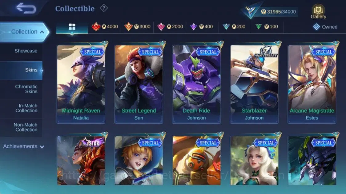 Mobile Legends: Bang Bang Accounts Global|Hero 95|Skin 174|Expert|CC Natalia|Gaara|Ep image 16
