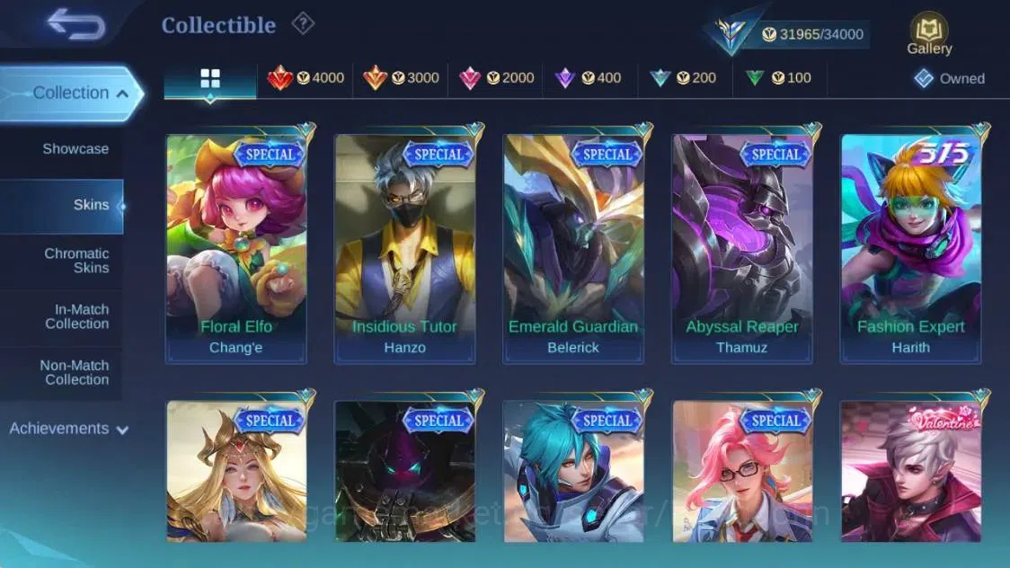 Mobile Legends: Bang Bang Accounts Global|Hero 95|Skin 174|Expert|CC Natalia|Gaara|Ep image 17