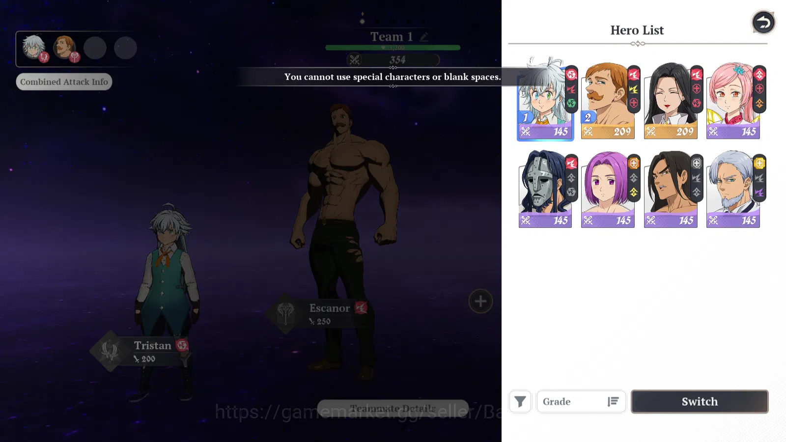 The Seven Deadly Sins: Origin Accounts EUROPE|FreshStarterLvl|2SSR|Escanor,Guila&6SR|Act image 2