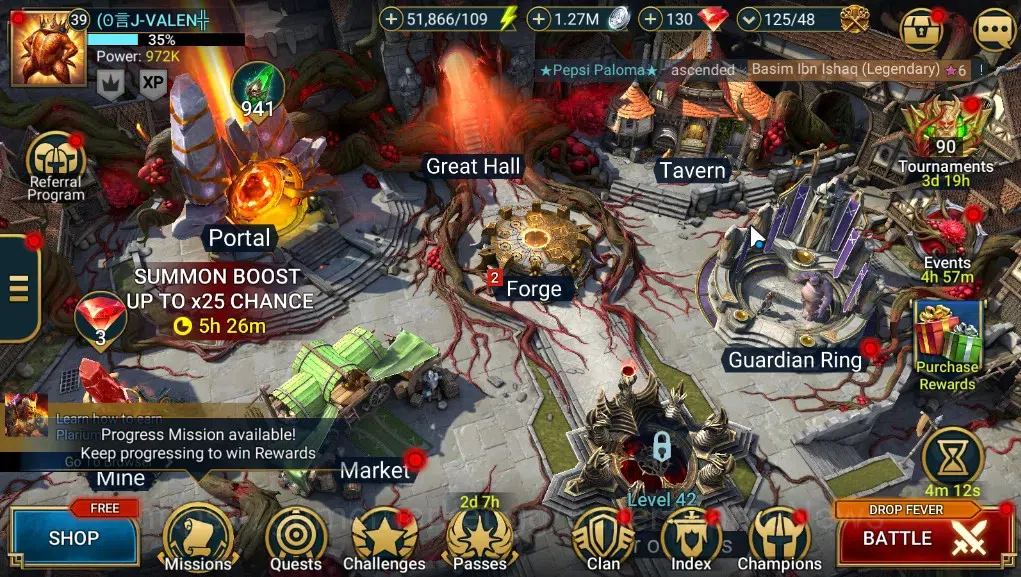 Raid: Shadow Legends Accounts Mid-Game Lv39|972K 1