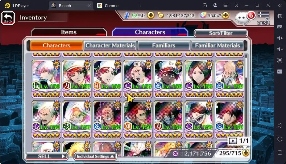 Bleach: Brave Souls Accounts Mid-Tier GLOBAL |55K ORB+MidGame|IchigoDreamTeam,YukioTYBW26,RirukaTYBW26,Rangiku 15
