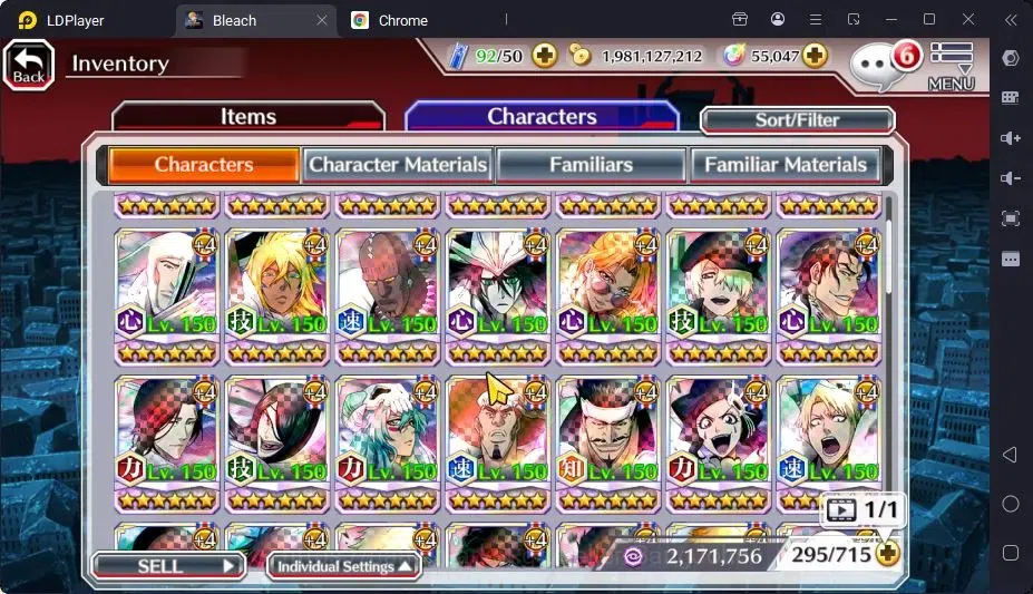 Bleach: Brave Souls Accounts Mid-Tier GLOBAL |55K ORB+MidGame|IchigoDreamTeam,YukioTYBW26,RirukaTYBW26,Rangiku 16