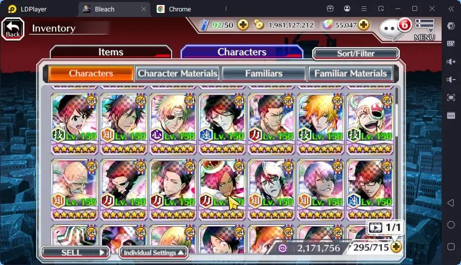 Bleach: Brave Souls Accounts Mid-Tier GLOBAL |55K ORB+MidGame|IchigoDreamTeam,YukioTYBW26,RirukaTYBW26,Rangiku 17