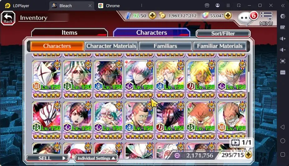 Bleach: Brave Souls Accounts Mid-Tier GLOBAL |55K ORB+MidGame|IchigoDreamTeam,YukioTYBW26,RirukaTYBW26,Rangiku 19