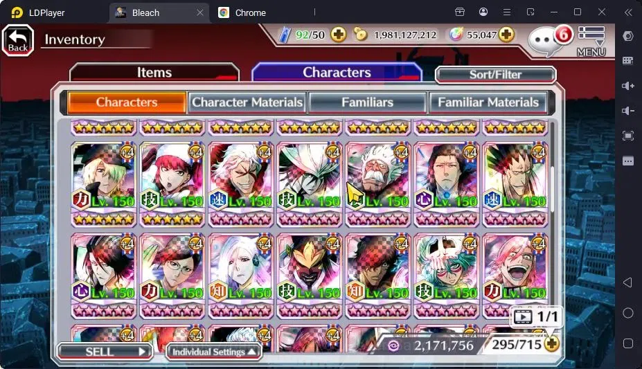 Bleach: Brave Souls Accounts Mid-Tier GLOBAL |55K ORB+MidGame|IchigoDreamTeam,YukioTYBW26,RirukaTYBW26,Rangiku 20