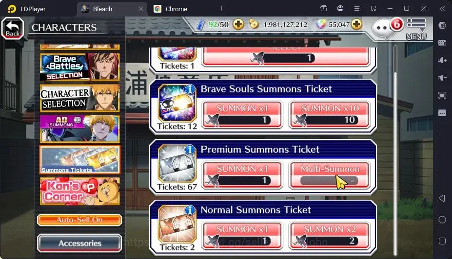 Bleach: Brave Souls Accounts Mid-Tier GLOBAL |55K ORB+MidGame|IchigoDreamTeam,YukioTYBW26,RirukaTYBW26,Rangiku 7