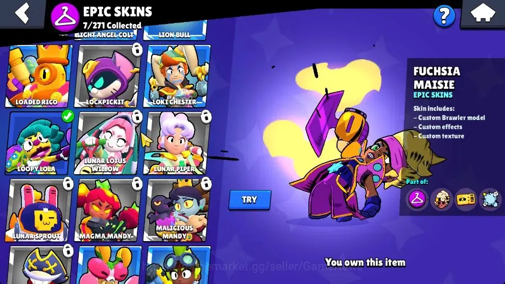 Brawl Stars Accounts 3711 Trophy|37 Brawlers 3 Max Lvl [Mico,Chester,Bu image 11