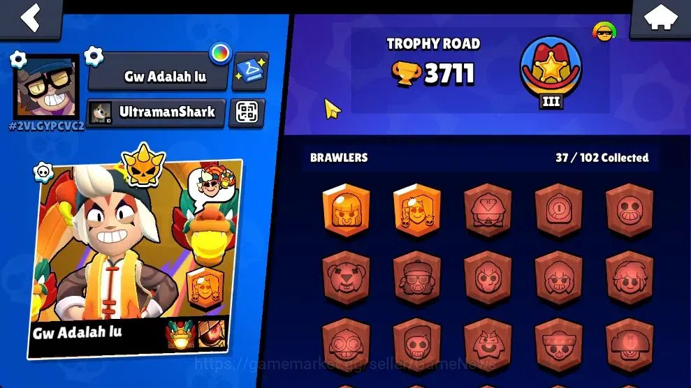 Brawl Stars Accounts 3711 Trophy|37 Brawlers 3 Max Lvl [Mico,Chester,Bu image 16