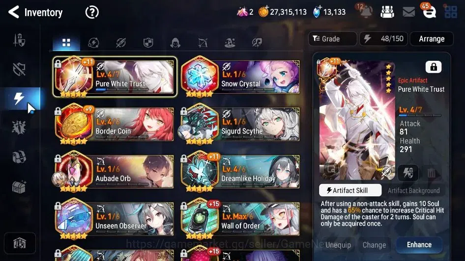 Epic Seven Accounts GLOBAL|New Era|12 ML(SN Yulha,Rhianna&Luciella,LOT image 14