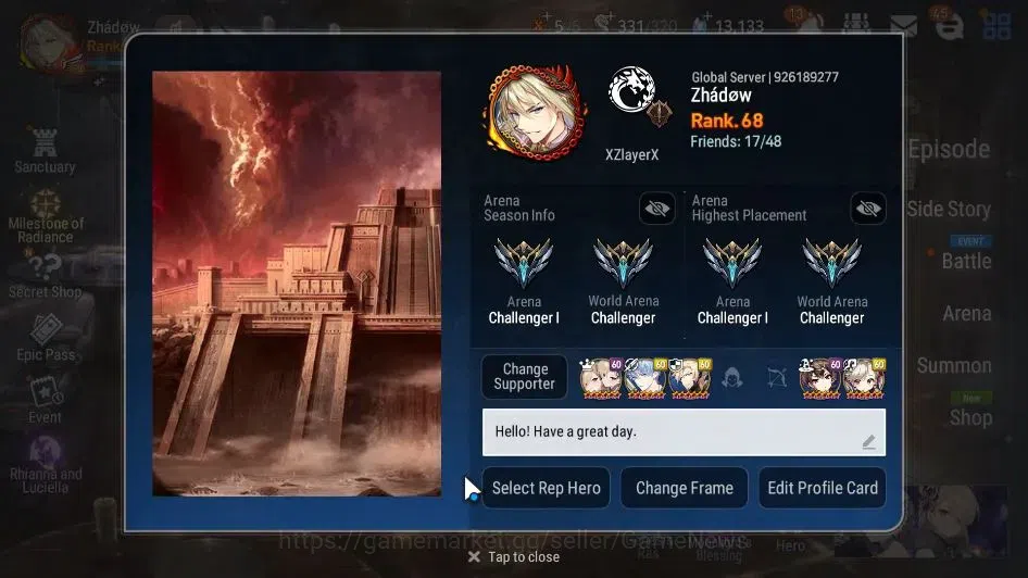 Epic Seven Accounts GLOBAL|New Era|12 ML(SN Yulha,Rhianna&Luciella,LOT image 2