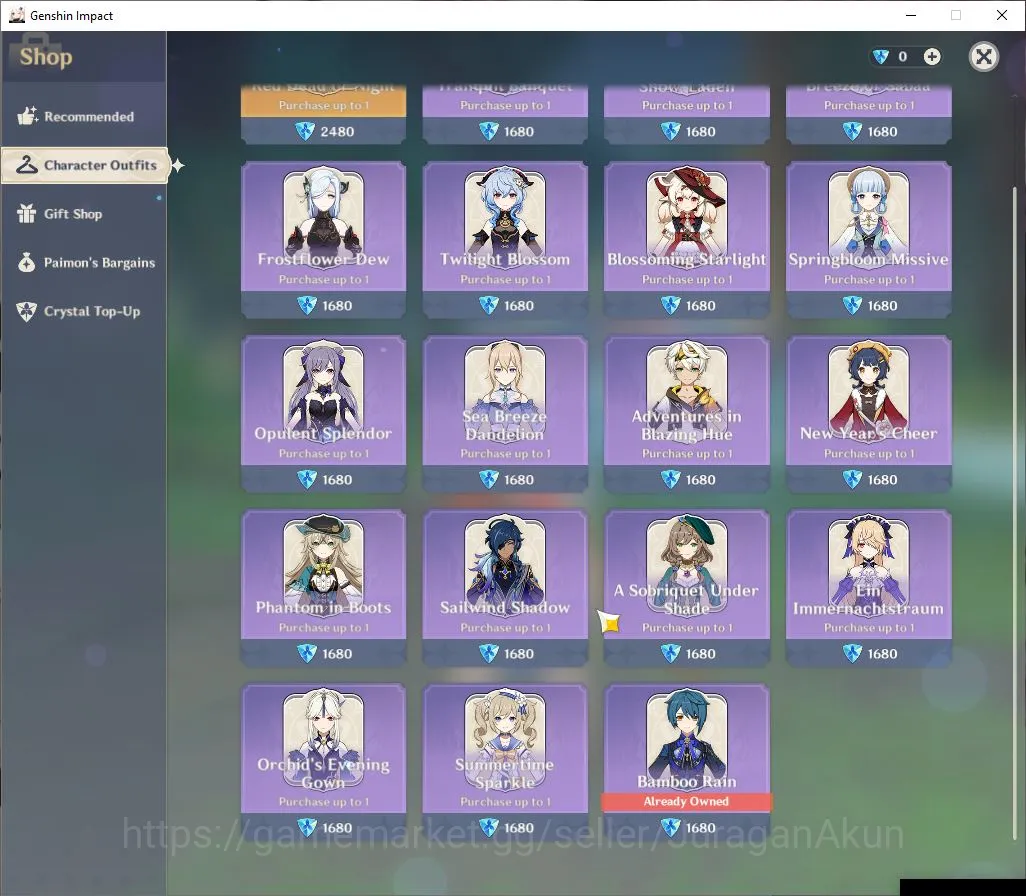 Genshin Impact Accounts ASIA | AR 35 | 4 Limited+2 [5 Star Weapon]| Nilou+ image 5