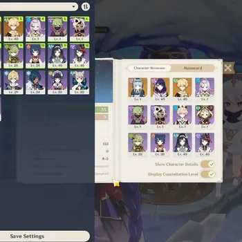 Genshin Impact Accounts Mid Game Asia|AR 35|2 Limited (Iineffa & Raiden Shogun)|Low Main Quest & Map Explore|Usn Unset|Male