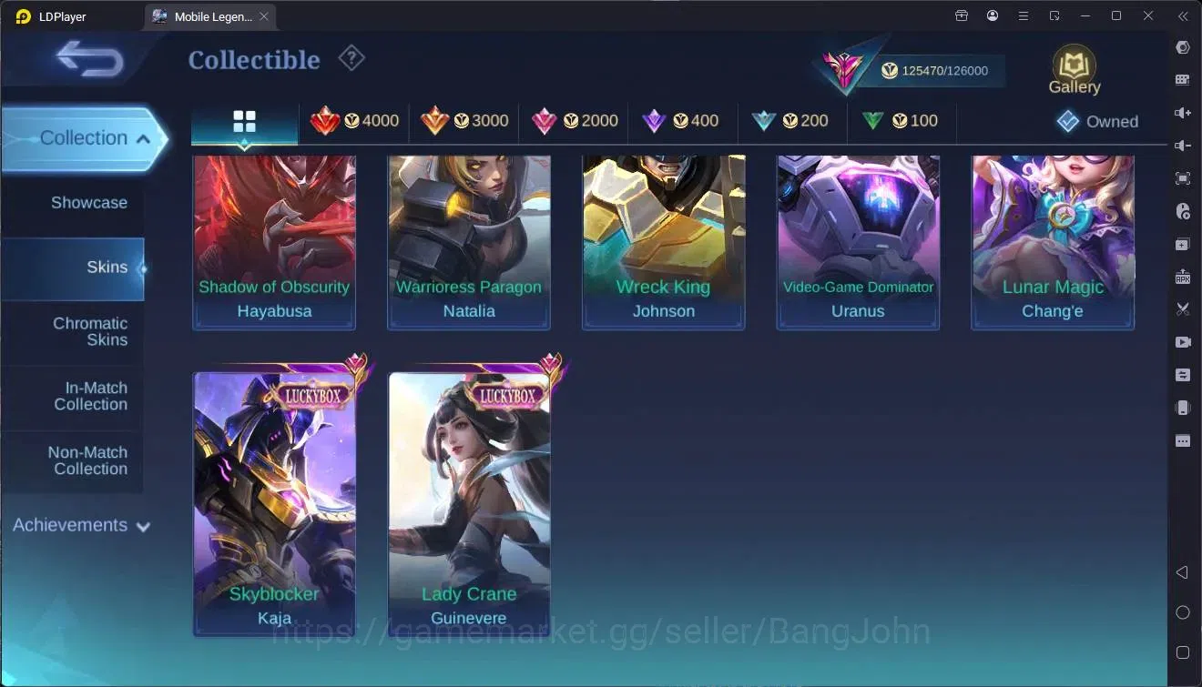 Mobile Legends: Bang Bang Accounts Global|Hero 132|Skin 414|Exalted|Legend Alu|KOF GS image 13