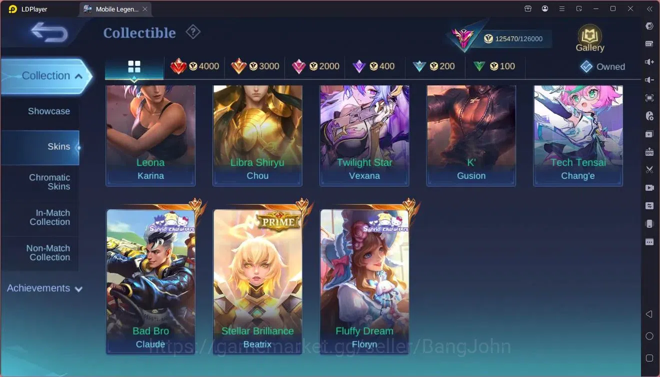 Mobile Legends: Bang Bang Accounts Global|Hero 132|Skin 414|Exalted|Legend Alu|KOF GS image 15