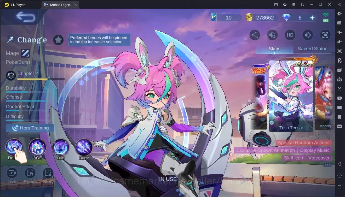 Mobile Legends: Bang Bang Accounts Global|Hero 132|Skin 414|Exalted|Legend Alu|KOF GS image 9