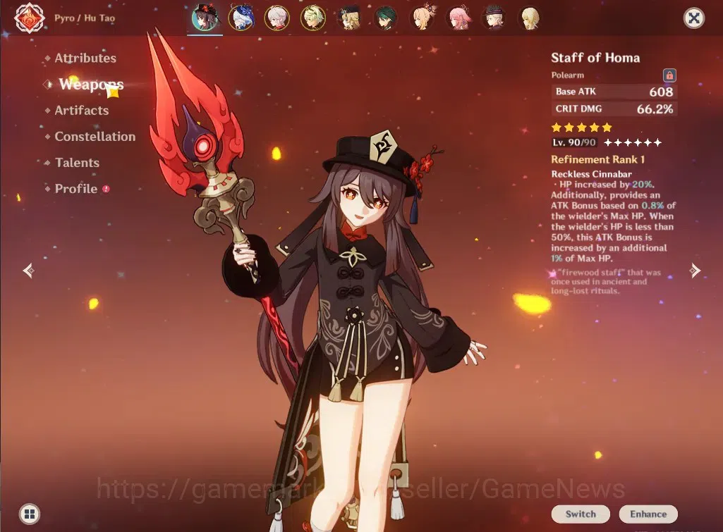 Genshin Impact Accounts ASIA|AR 52|11 Limited+5(*5Wep)|Arlecchino,HuTao+Si image 3
