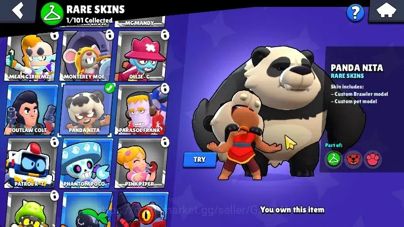 Brawl Stars Accounts 1012 Trophy|17 Brawlers 3 Max Lvl [Glowy,Edgar,She image 6