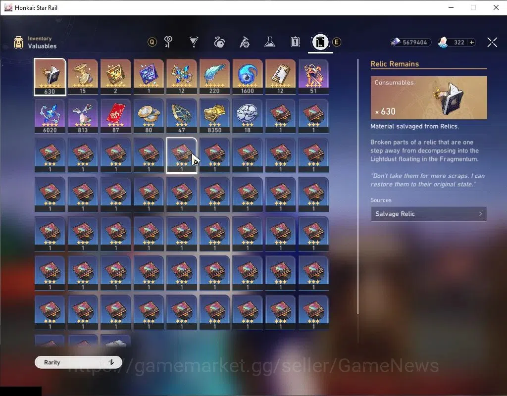Honkai Star Rail Accounts Asia|TL 65|Premium HyperCarry|11 Limited|(Evanesci image 10