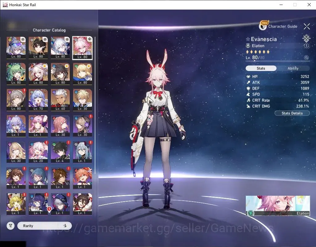 Honkai Star Rail Accounts Asia|TL 65|Premium HyperCarry|11 Limited|(Evanesci image 4