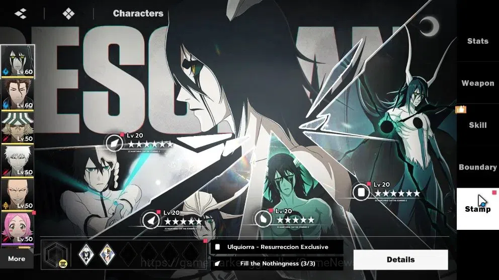 BLEACH: Soul Resonance Accounts NUVERSE SEA|Lv46|6 SSR|5 Sign|(Ulquiorra,Aizen,Urahara,Ikkaku,Tosen)+Stamp,Ichigo IH|+10 5