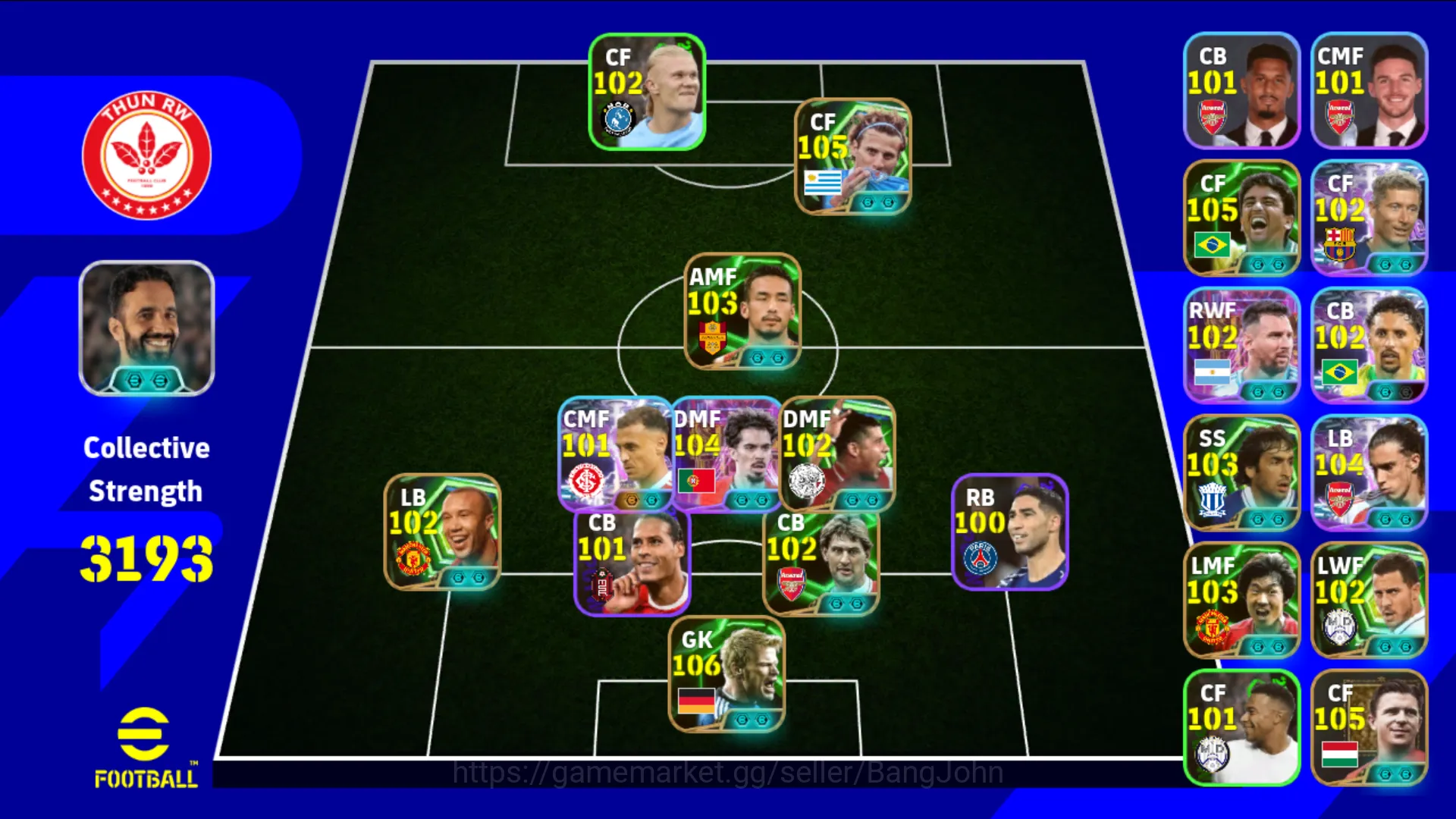 power 3193 | erling haaland | diego forlan epic db | hidetoshi nakata epic db | vitinha show time | oliver kahn epic db | EFB144B eFootball Others power 3193 | erling haaland | diego forlan epic db image 1