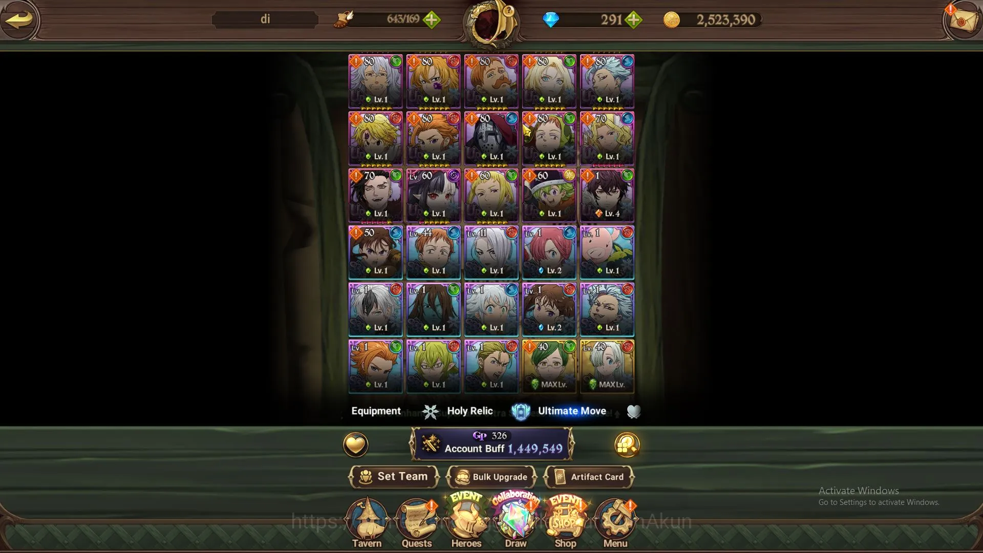 The Seven Deadly Sins: Grand Cross Accounts ASIA| 1,4M CC | 2 UR + Collab Blassing + 291 DM ( image 3