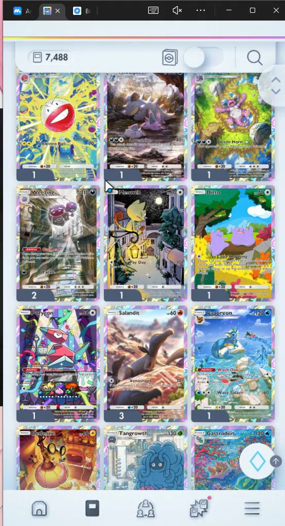 Pokémon TCG Pocket Accounts EN 7.4K Card|121+ EX|2Crown(Lunala,MetalC Barier)4 image 10