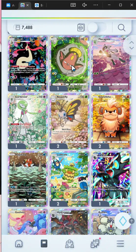 Pokémon TCG Pocket Accounts EN 7.4K Card|121+ EX|2Crown(Lunala,MetalC Barier)4 image 13