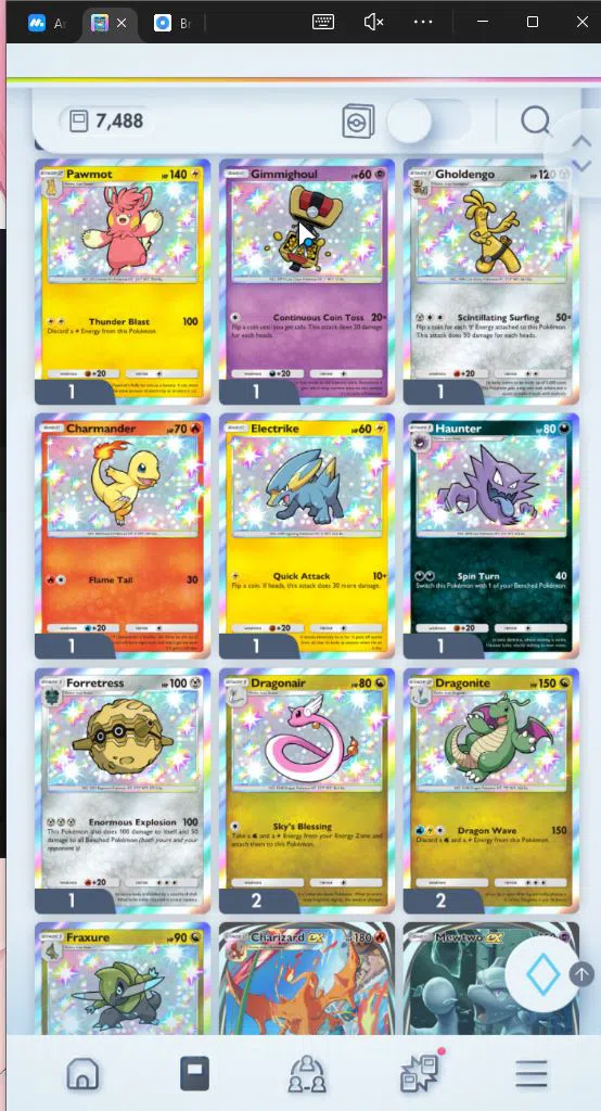 Pokémon TCG Pocket Accounts EN 7.4K Card|121+ EX|2Crown(Lunala,MetalC Barier)4 image 19