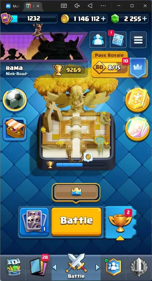 Clash Royale Accounts Global |CL 1232|KTL 13|Trophy 9269 |119 Cards|6 Ch image 1