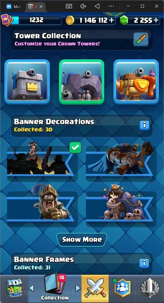 Clash Royale Accounts Global |CL 1232|KTL 13|Trophy 9269 |119 Cards|6 Ch image 16