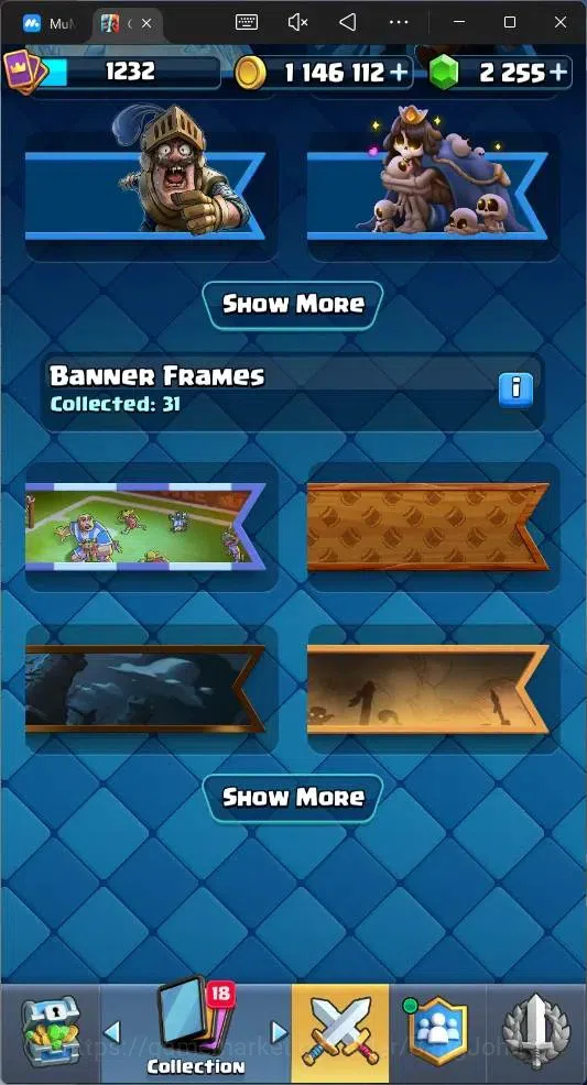Clash Royale Accounts Global |CL 1232|KTL 13|Trophy 9269 |119 Cards|6 Ch image 17