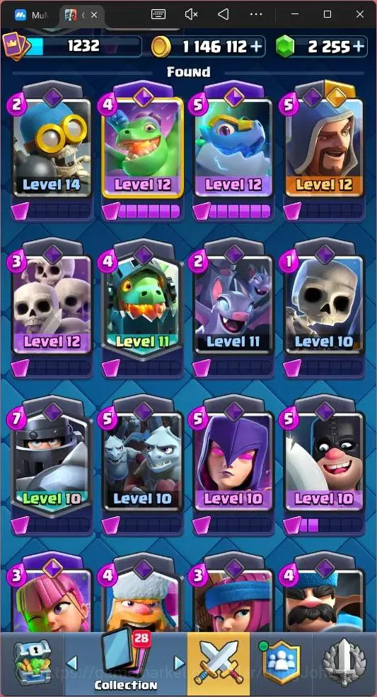 Clash Royale Accounts Global |CL 1232|KTL 13|Trophy 9269 |119 Cards|6 Ch image 8