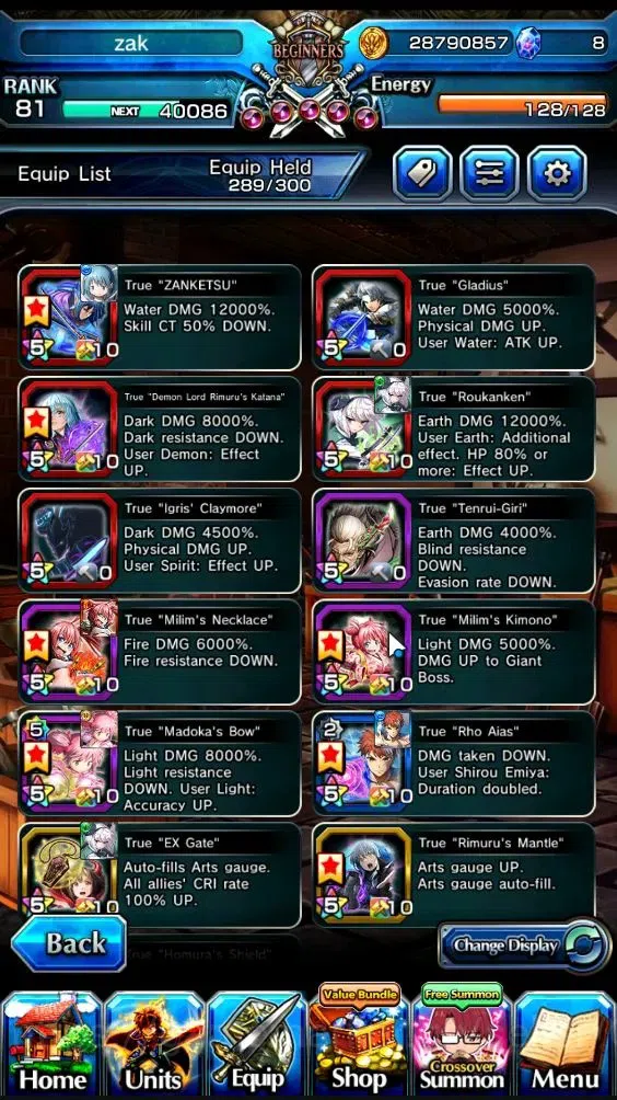 Grand Summoners Accounts Global|Rank 81|19 Ascend+7 TW|(S Emiya,Madoka,Samu image 4