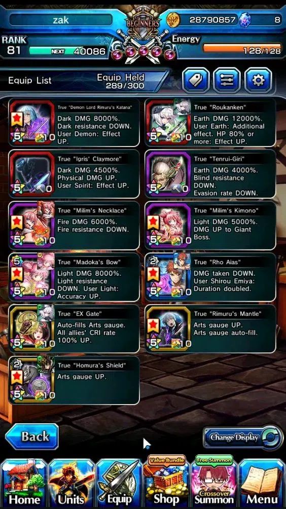 Grand Summoners Accounts Global|Rank 81|19 Ascend+7 TW|(S Emiya,Madoka,Samu image 5