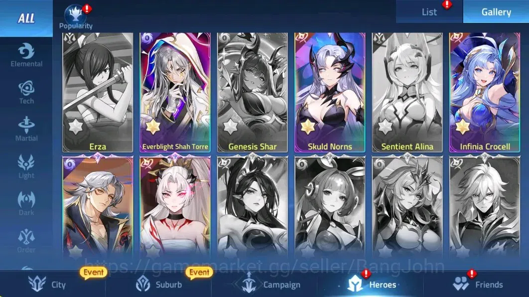 Mobile Legends: Adventure Accounts Global |LV 166|81996k Power |VIP 9|Camp 55-29 |Her image 7