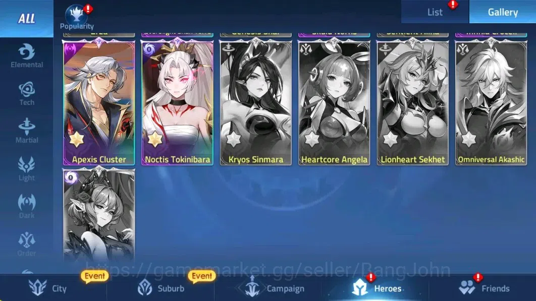 Mobile Legends: Adventure Accounts Global |LV 166|81996k Power |VIP 9|Camp 55-29 |Her image 8