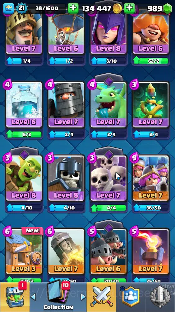 Clash Royale Accounts Lv 21|Trophy 3170|KTL 8|Limited Skin|Card 64| 3 EV image 12